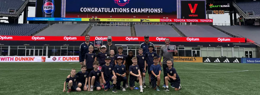 Winter Boys team posing together after their championship victory