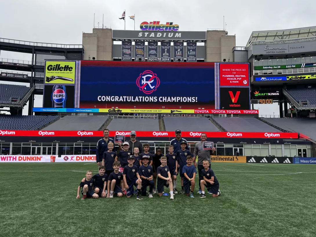 Winter Boys team posing together after their championship victory
